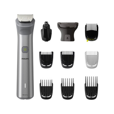 Philips Multi Groomer 11-in-1 for face, hair and body, Gray Color.