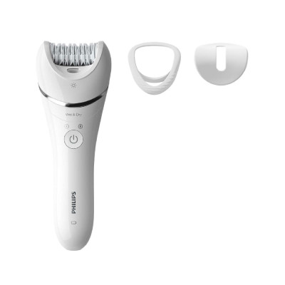 Philips Cordless Epilator Wet &amp;amp;amp; Dry, Usage time up to 40 minutes, +3 Accessories White Color
