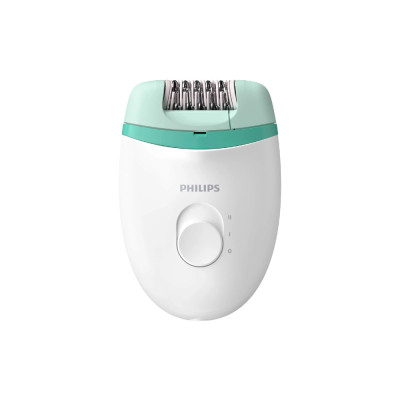 Philips Epilator Corded 15V 2 Speed Settings, White/Green
