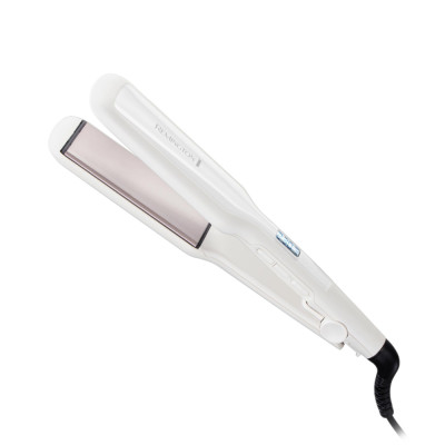 Remington Hair Straightener with Wide Plates Advanced Ceramic, Temperature 230°C, White.