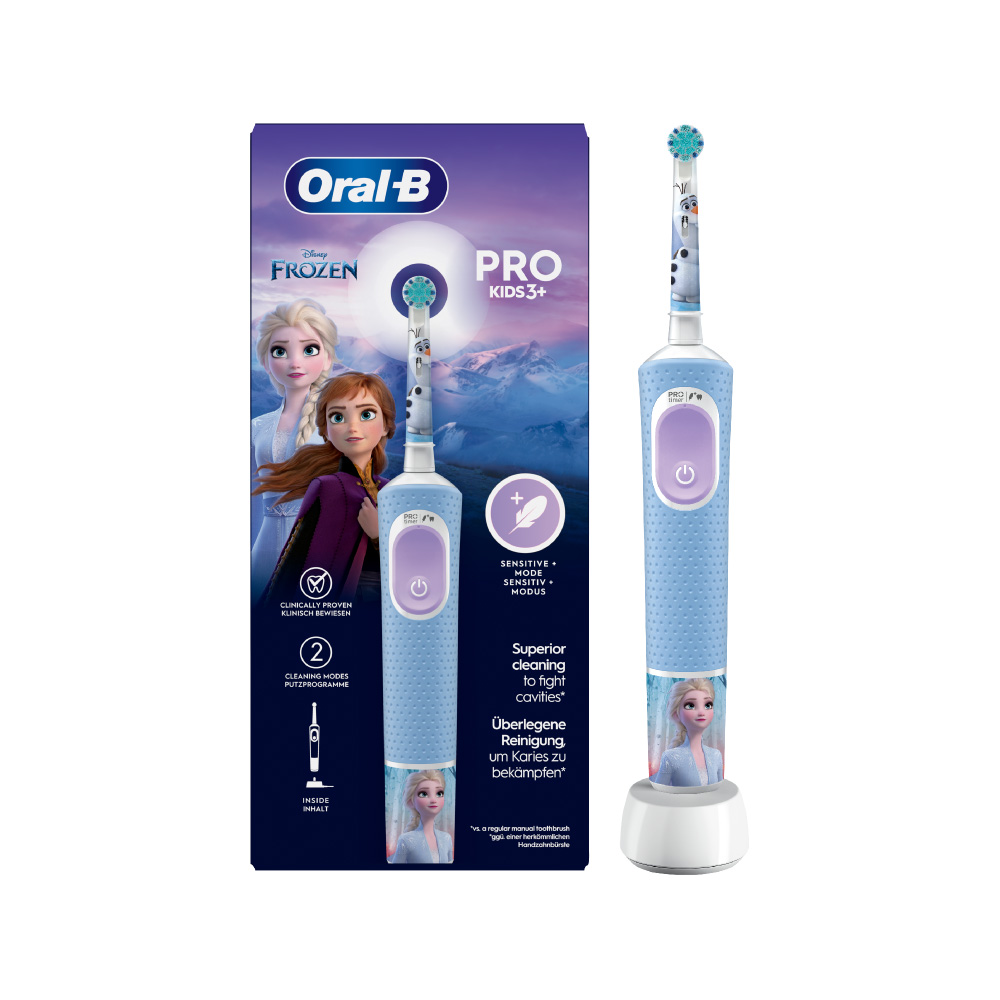 أورال-بي فرشاة أسنان كهربائية Vitality Pro Frozen للاطفال، لون أزرق