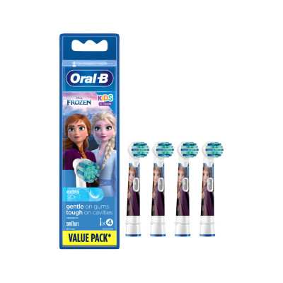 Oral-B Toothbrush Refill Kids Frozen, for Vitality Pro Frozen, Pack of 4, White