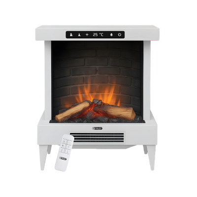 Trust Heater Fireplace FlameGlow 1800W White.