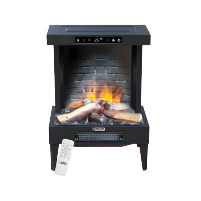Trust Heater Fireplace FlameGlow 1800W Black.