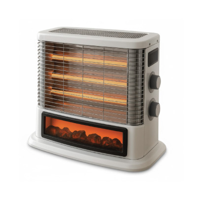 Trust Electric Fireplace Heater Cove 1800W Grey