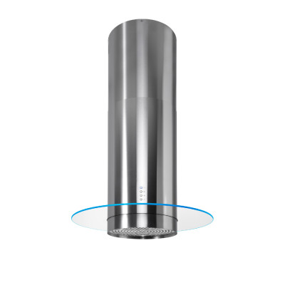 Firegas Proline Island Hood 60 Cm, Suction 1000 m³/h, Stainless Steel / Glass.