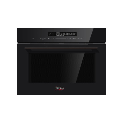 Firegas Proline Oven Built-in Combi Microwave, 45 Cm, 50 Liter Capacity, 13 Programs, Black.