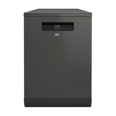 Beko Dishwasher 6 Programs, 15 Place Setting, Inverter Brushless Motor, 3 Racks, Dark Stainless.