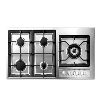 Firegas Hi-Tech Built-In Gas Hob 90 Cm, 5 Burners, Stainless Steel.
