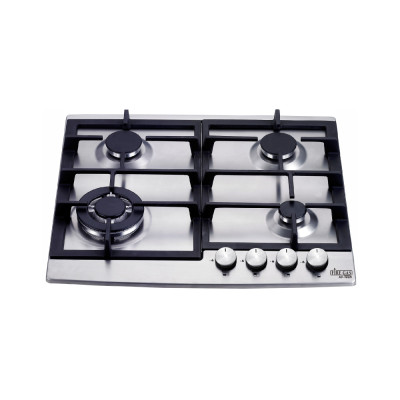 Firegas Hi-Tech Built-In Gas Hob 60 Cm, 4 Burners, Stainless Steel