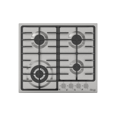 Firegas Hi-Tech Built-In Gas Hob 60 Cm, 4 Burners, Stainless Steel.