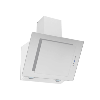 Firegas Hi-Tech Wall Mount Hood 60 Cm, Suction 750 m³/h, White Glass.