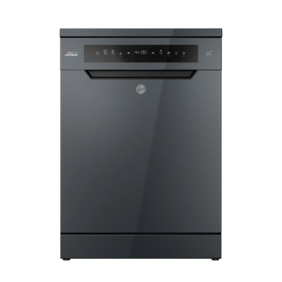 Hoover Dishwasher 8 Programs, 15 Place Setting, 2 Racks, Grey.
