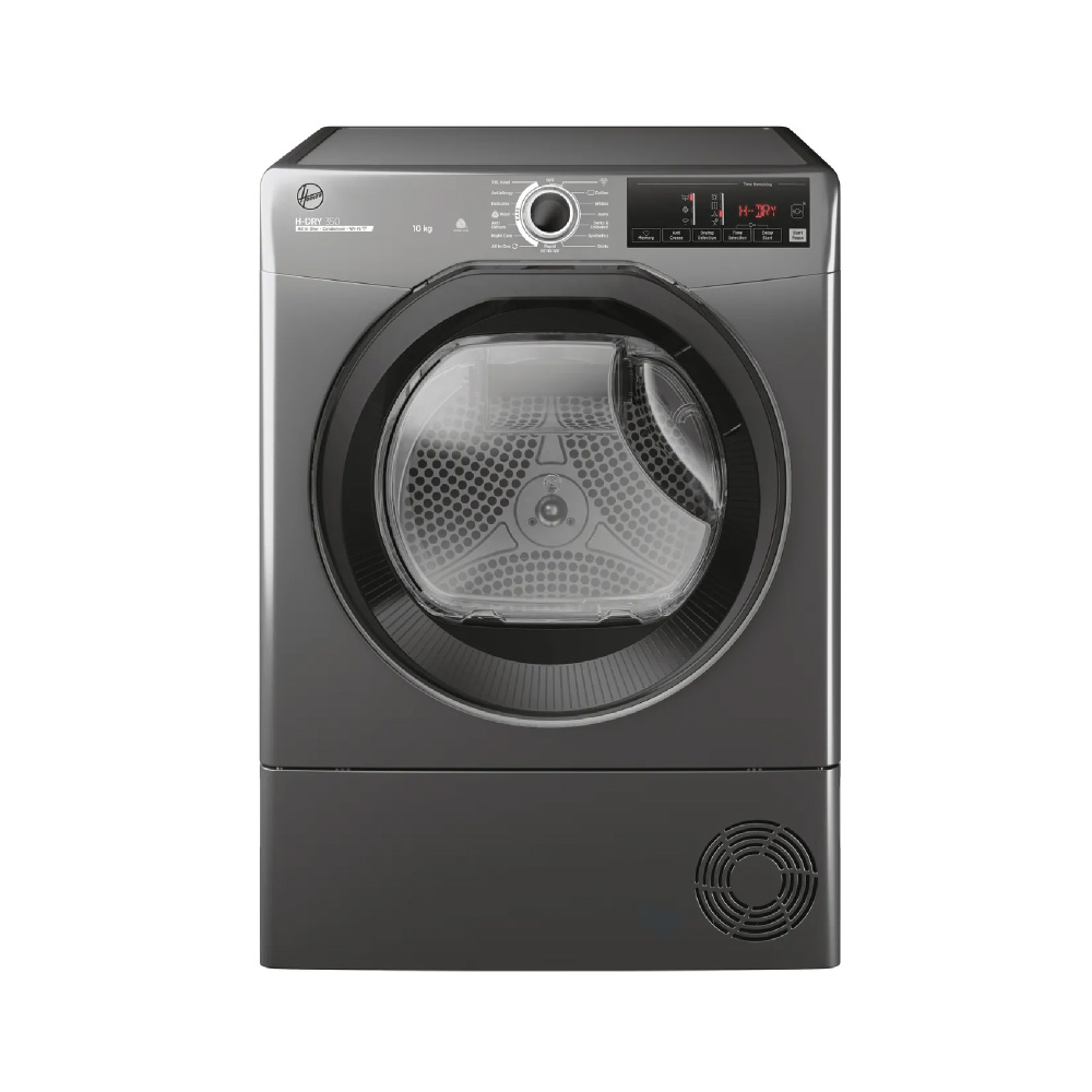  Hoover Dryer 10Kg, Condenser System, 9 Programs, Silver. 
