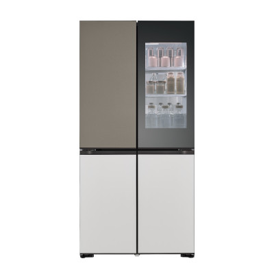 LG Refrigerator InstaView (MoodUp) 4 Door 617Ltr, Inverter Compressor, Control Door Colors via App.