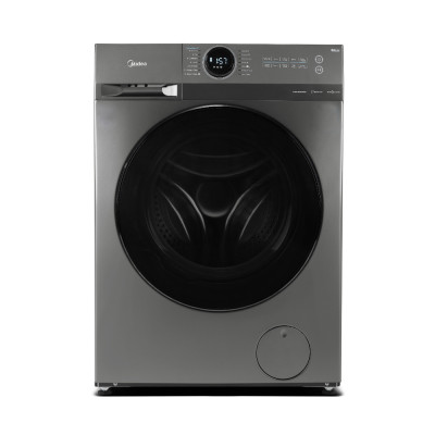 Midea Washer Capacity 10 kg, 14 Programs, Inverter Brushless Motor Save Energy, Dark Silver.