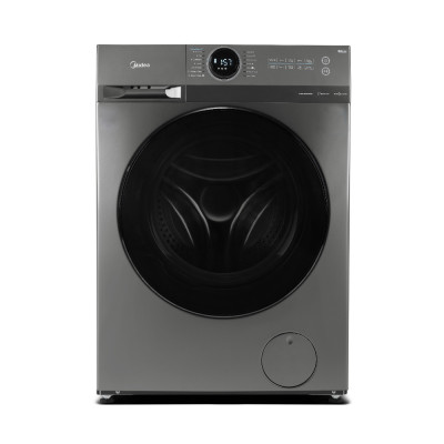 Midea Washer Capacity 12 kg, 14 Programs, Inverter Brushless Motor Save Energy, Dark Silver.