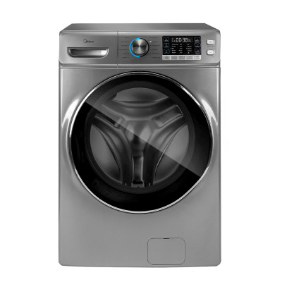 Midea Washer Capacity 18 kg, 12 Programs, Inverter Brushless Motor Save Energy, Dark Silver.