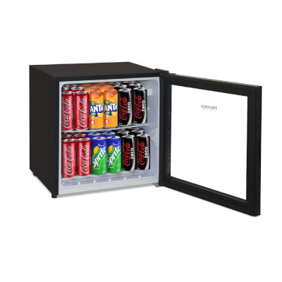Homex Refrigerator Mini Bar Capacity 50 Ltr, Black/Transparent.