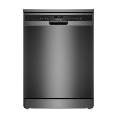 Siemens Dishwasher 6 Programs, 15 Place Setting, Inverter Brushless Motor, 3 Racks, Black Stainless.
