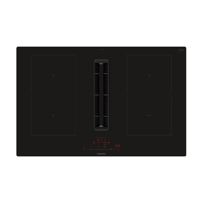 Siemens Built-In Induction Hob With Hood 80 Cm Black