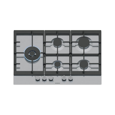 Siemens Built-In Gas Hob, 75cm, 5 Burners, Stainless Steel