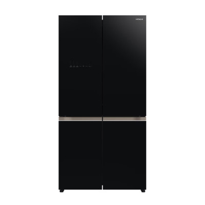 Hitachi Refrigerator 4 Door Capacity 569 Ltr, Inverter Compressor Save Energy, Black Glass.