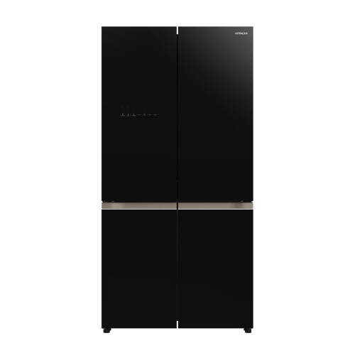 Hitachi Refrigerator 4 Door Capacity 569 Ltr, Inverter Compressor Save Energy, Black Glass.