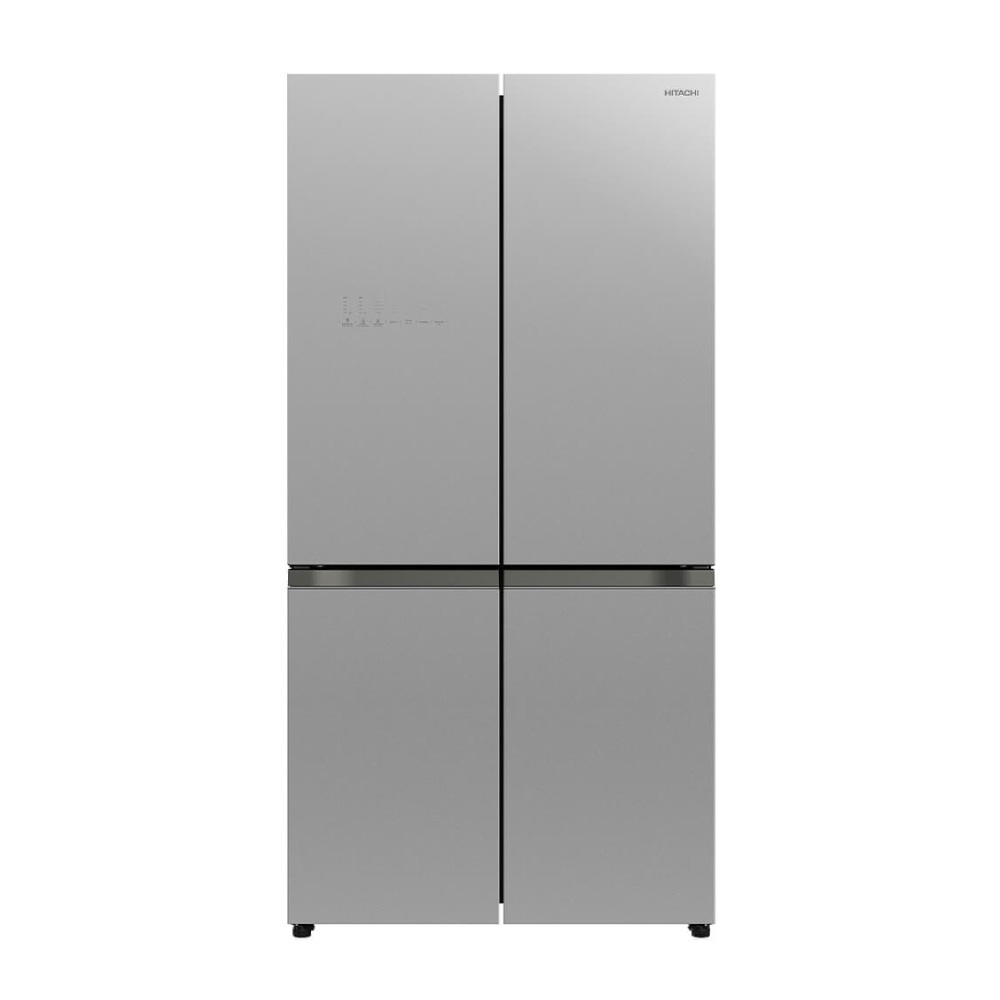  Hitachi Refrigerator 4 Door Capacity 569 Ltr, Inverter Compressor Save Energy, Silver Glass. 