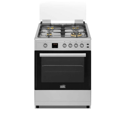 Simfer Oven Free Standing 4 Burners, Size 60*60 Cm, Capacity 65 Ltr, Inox.