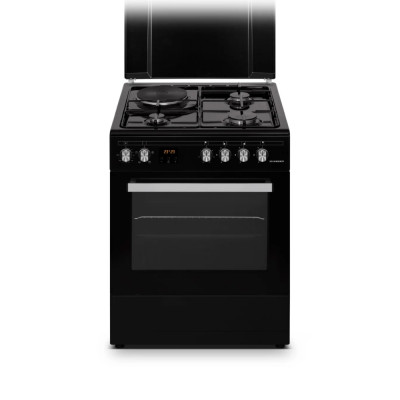 Simfer Oven Free Standing 4 Burners, Size 60*60 Cm, Capacity 65 Ltr, Black.