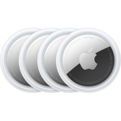  جهاز تتبع العناصر Airtag من ابل 4 قطع لون ابيض موديل MX542ZM/A 