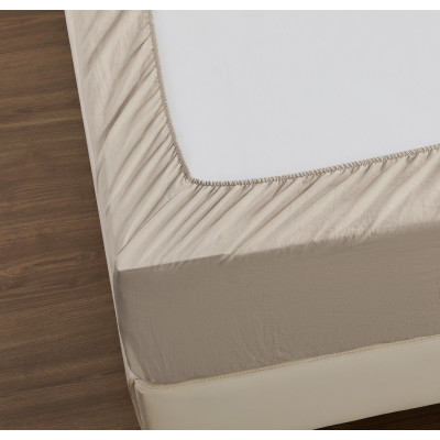 ويل طقم غطاء سرير وشراشف CHIC AURELIA 6 قطع مقاس 240x220 سم لون بيج