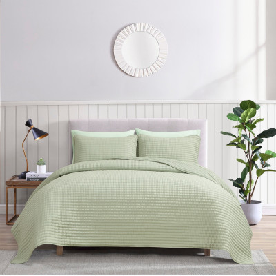 ويل طقم غطاء سرير وشراشف CHIC AURELIA 6 قطع مقاس 240x220 سم لون سيج