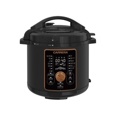Carrera Electric Pressure Cooker 10L 1400W, Metallic Grey.