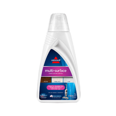 Bissell Shampoo 1 liter Multisurface Formula White Color.