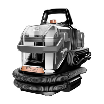 Bissell Spot Cleaner Handheld for Upholstery and Carpet 750W, HydroSteam, Black/RoseGold.