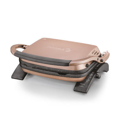 Korkmaz Toaster Press 1800W Rose Gold Color.