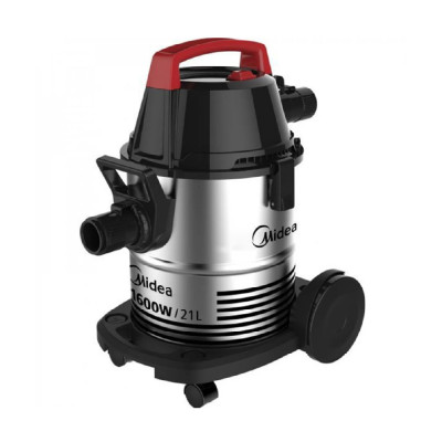 Midea Vacuum Cleaner Barrel Wet & Dry 1600W, Silver.