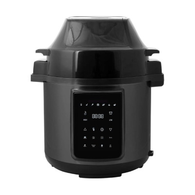 Trust Electric Pressure Cooker Duo Chef 6L 1500W, Grey-Black.