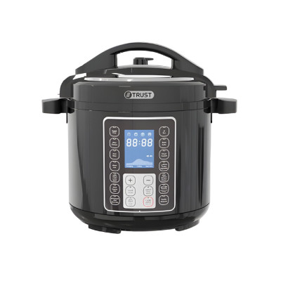 Trust Electric Pressure Cooker Smart Cook Pro 8L 1200W, Black.