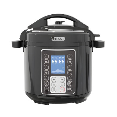 Trust Electric Pressure Cooker Smart Cook Pro 12L 1600W, Black.