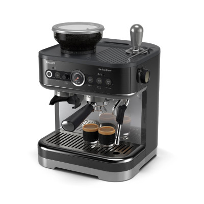 Philips Barista Brew Semi-Automatic Espresso Machine with Built-in Grinder, Black