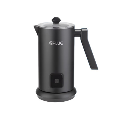 E-plug Milk Frother Stainless Steel 4 modes 400W Black