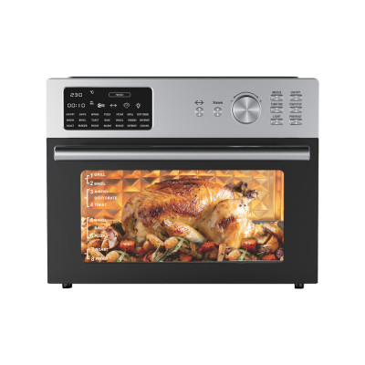 Universal Air Fryer 1800W, Capacity 30 Liter, Stainless Steel.