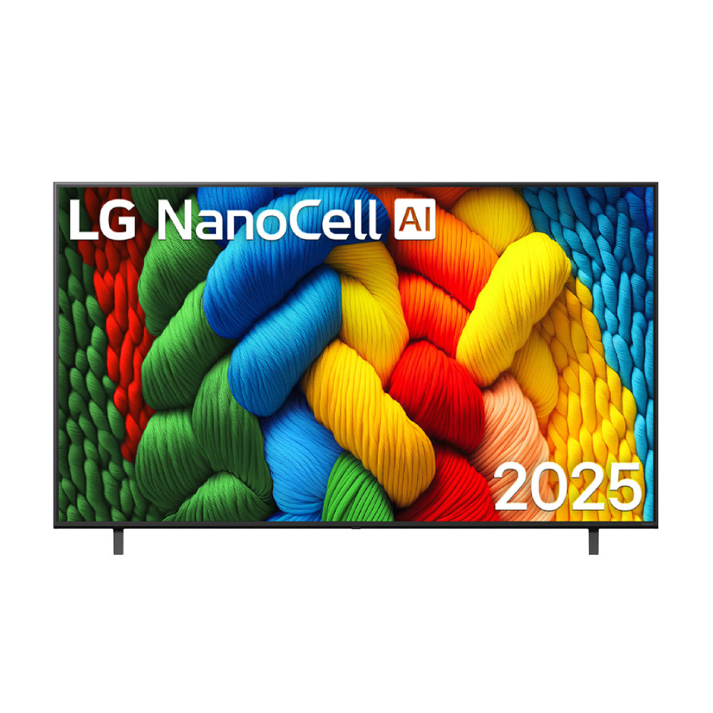إل جي تلفزيون NanoCell فئة NANO80 حجم 75 بوصة بدقة 4K UHD ذكي بنظام تشغيل WebOS.