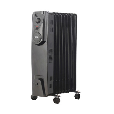 Trust Electric Heater Oil Radiator 9 Fins, 2000W, Black.