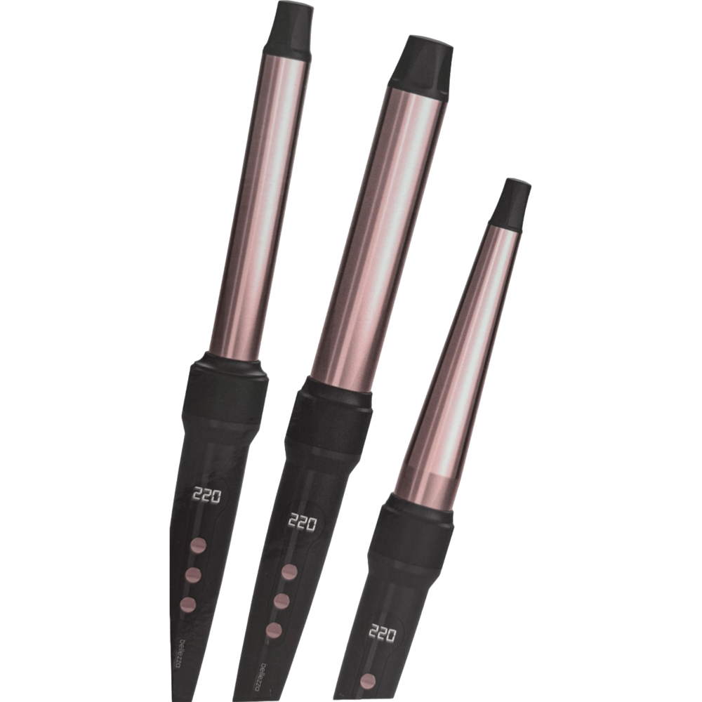 بيليزا مسلّس شعر احترافي 3 في 1 سيراميك BZA-3IN1CURL-BLK-IS عكاز تجعيد – مع ضمان من المستورد الرسمي.