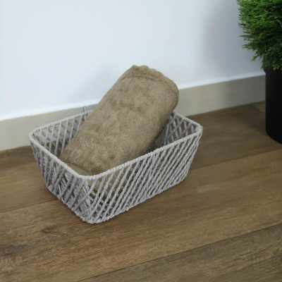 Well Basket DRIMA Small 28x20x11 cm Grey