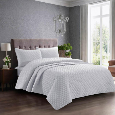 Well Bed Cover & Sheet Set SKY RAMA Single 3 Pieces 150x200 cm Silver